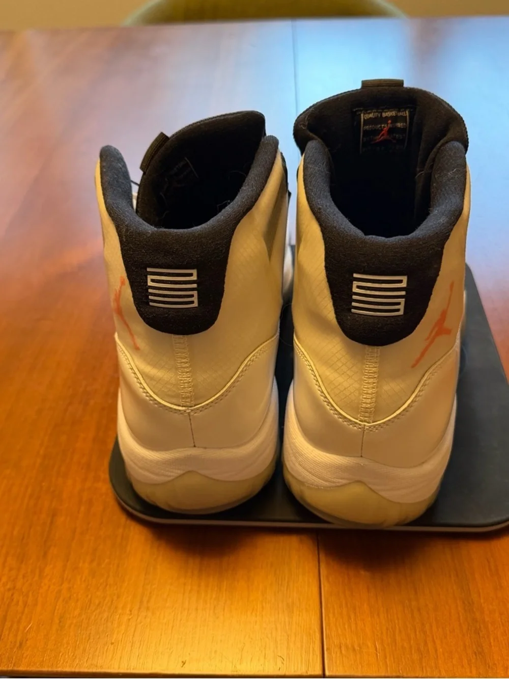 Jordan Air 11 Adapt Sneakers Version 1.0 2010 men's — White with Pink Accent